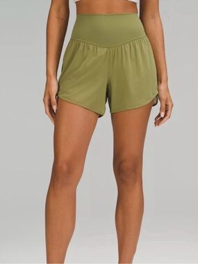 Lululemon athletica Nulu Mesh Olive Green High-Rise size 6